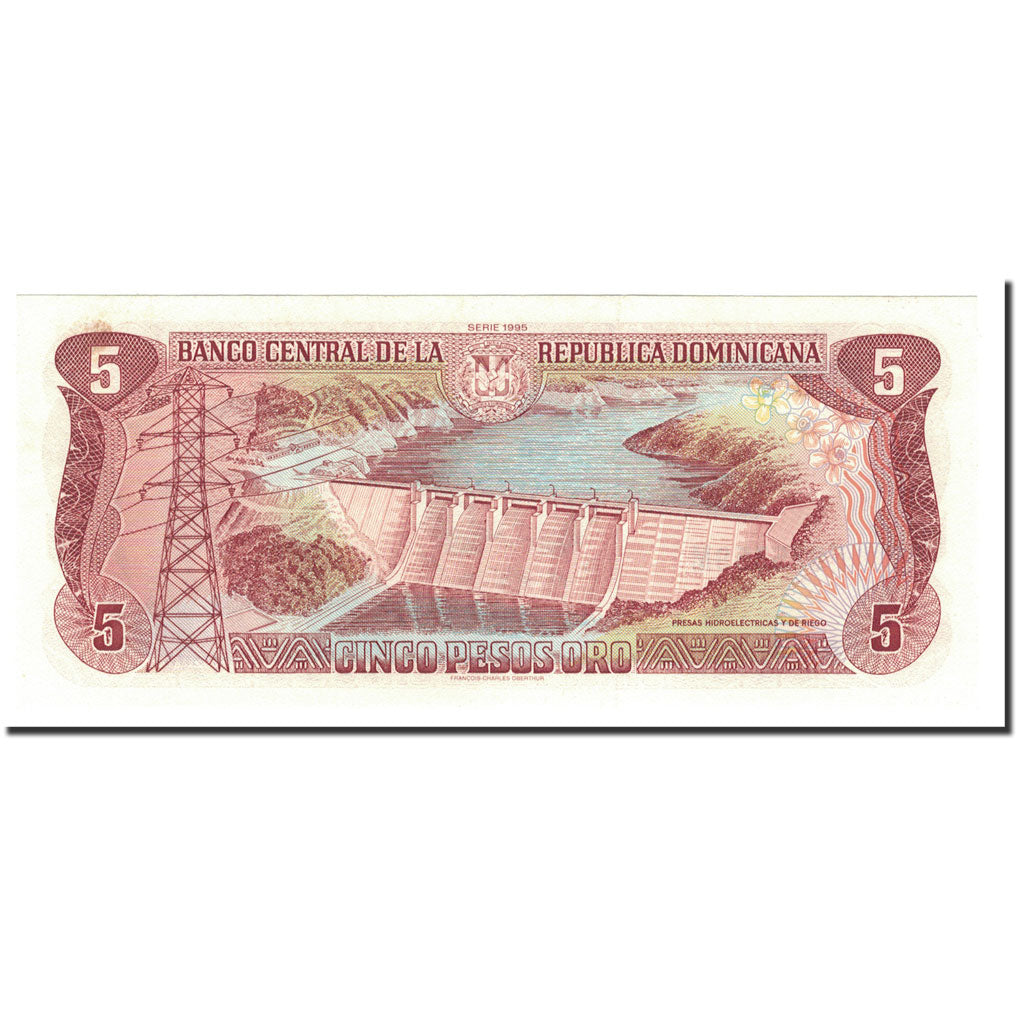 Dominican Republic, 5 Pesos Oro, 1995, KM:147a, UNC(64)