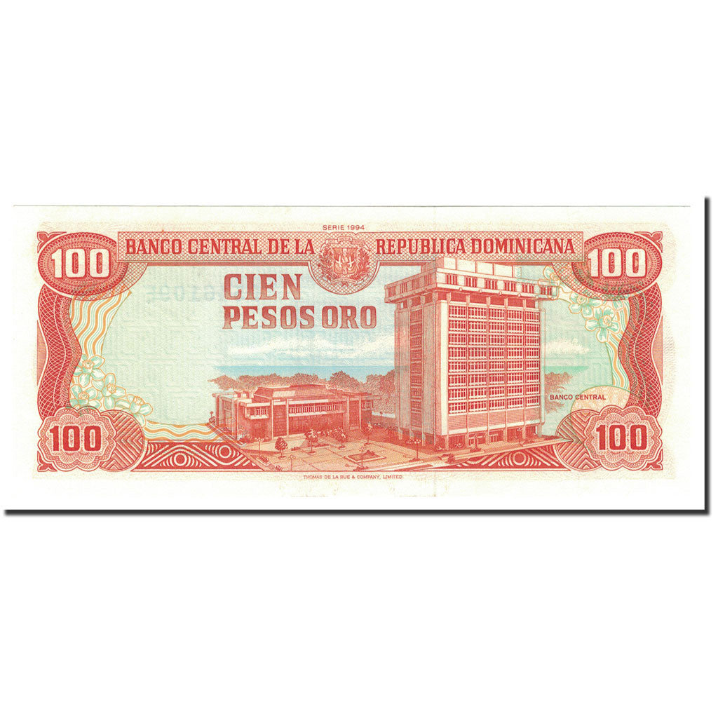 Banknote, Dominican Republic, 100 Pesos Oro, 1994, KM:136b, UNC(65-70)