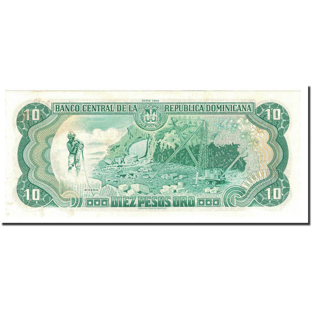 Dominican Republic, 10 Pesos Oro, 1995, KM:148a, UNC(64)