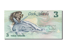 Cook Islands, 3 Dollars, KM #7a, UNC(65-70), AAA 008641