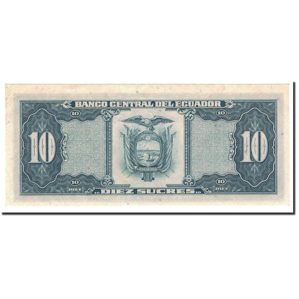 Banknote, Ecuador, 10 Sucres, 1986, 1986-04-29, KM:121, UNC(64)