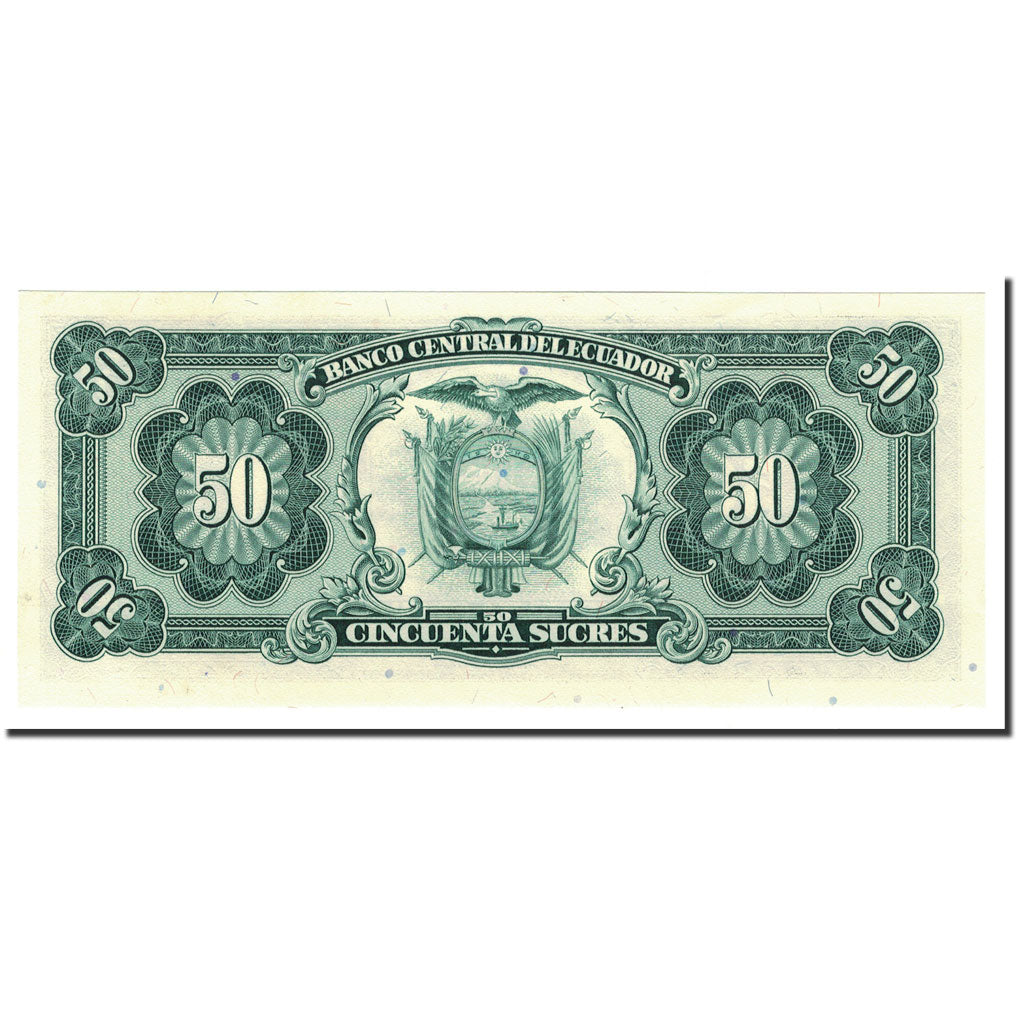 Banknote, Ecuador, 50 Sucres, 1988, 1988-11-22, KM:122a, UNC(64)