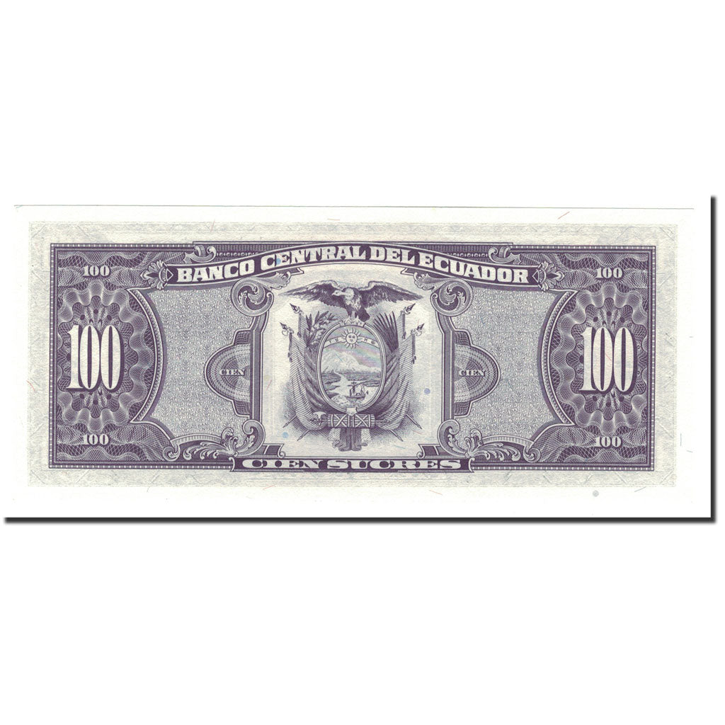 Banknote, Ecuador, 100 Sucres, 1993, 1993-08-20, KM:123Ab, UNC(65-70)