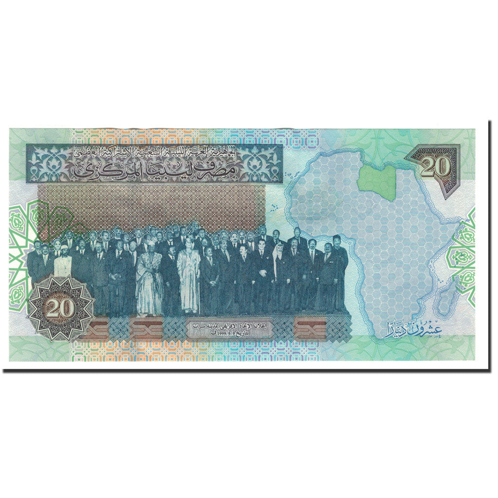 Libya, 20 Dinars, 2002, KM:67a, UNZ-