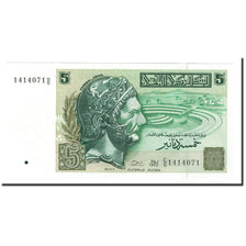 Tunisia, 5 Dinars, 1993, 1993-11-07, KM:86, UNC(65-70)