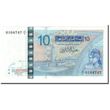 Banknote, Tunisia, 10 Dinars, 2005, 2005-11-07, KM:90, UNC(64)