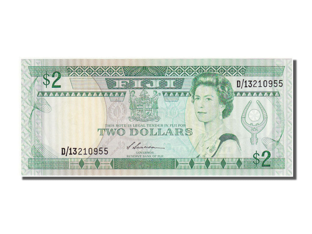 Fiji, 2 Dollars, KM #87a, UNC(65-70), D/13210955