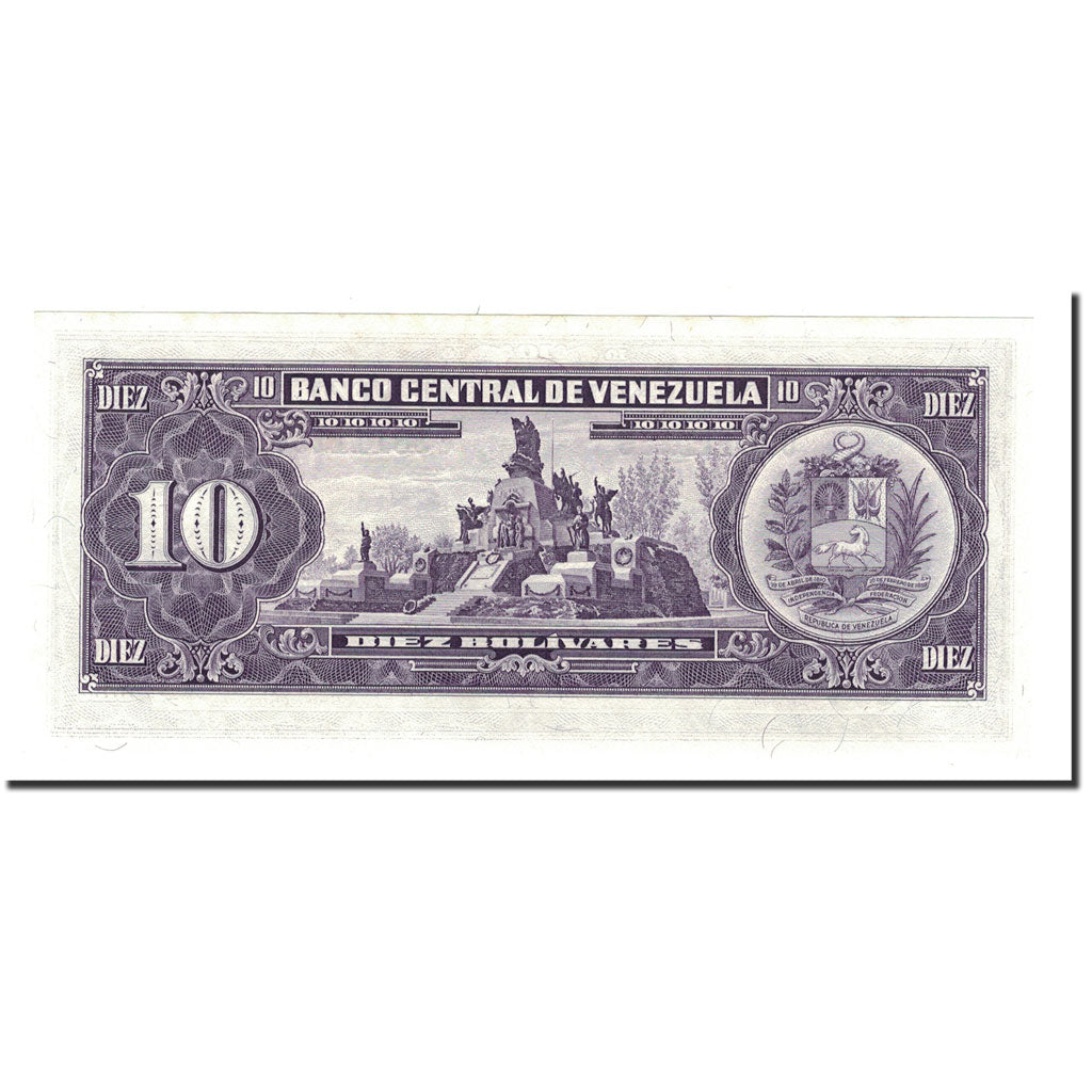 Banknote, Venezuela, 10 Bolívares, 1988, 1988-11-03, KM:62, UNC(65-70)