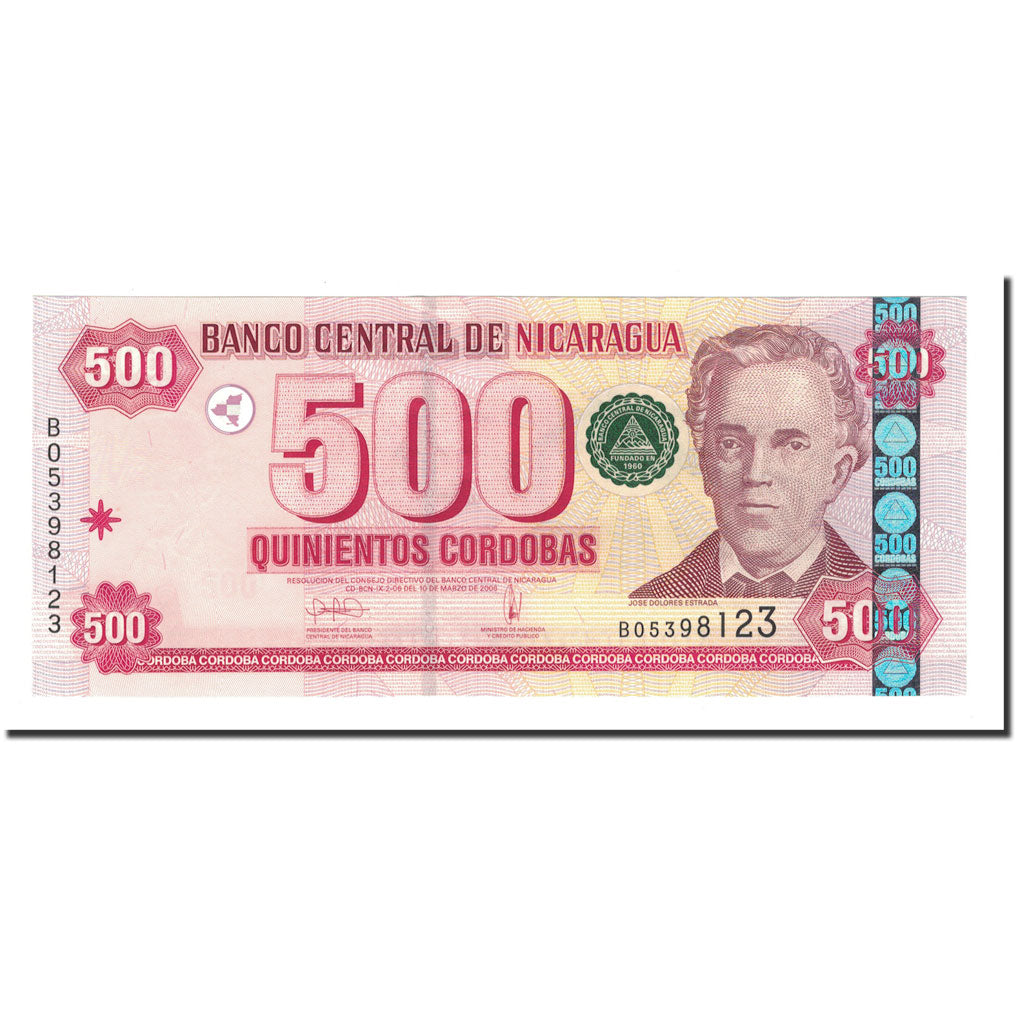 Banknote, Nicaragua, 500 Cordobas, 2006, 2006-03-10, KM:200, UNC(65-70)