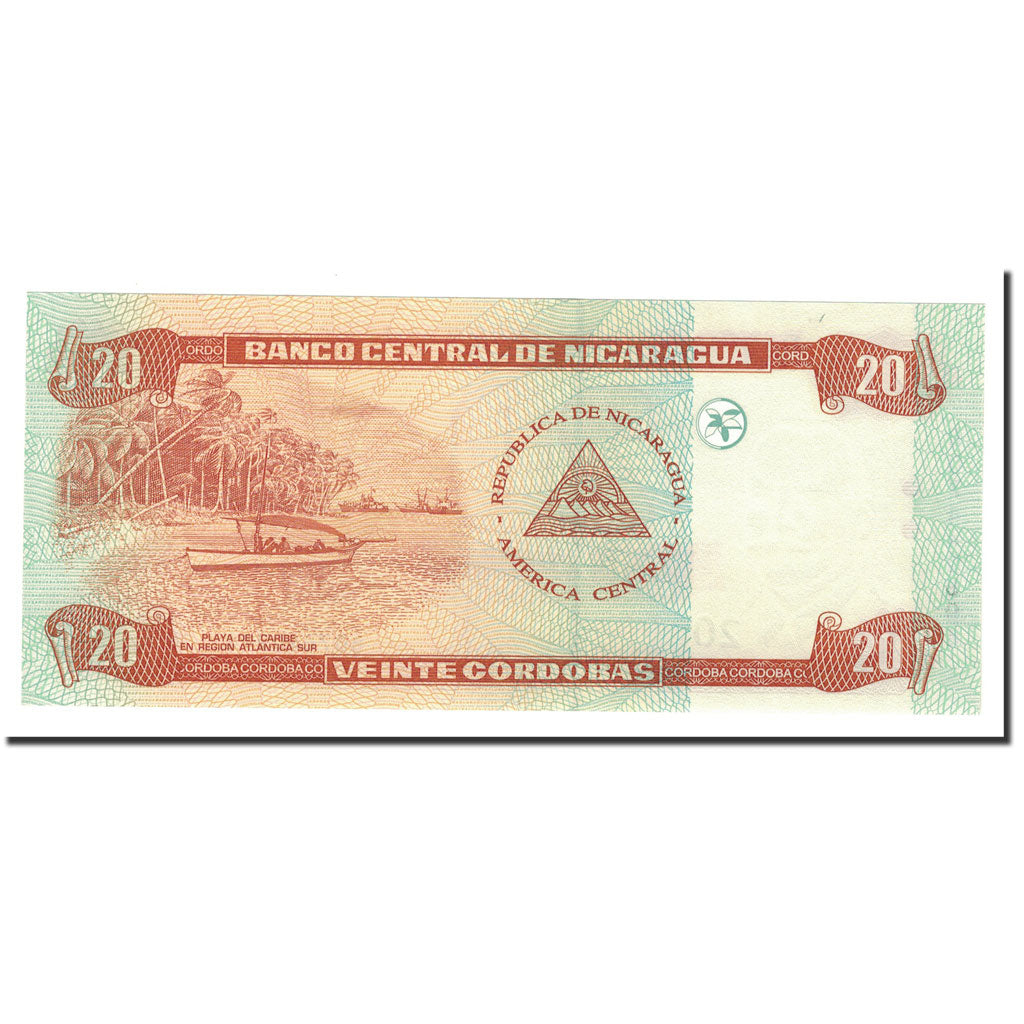 Banknote, Nicaragua, 20 Cordobas, 2006, 2006-03-10, KM:197, UNC(65-70)