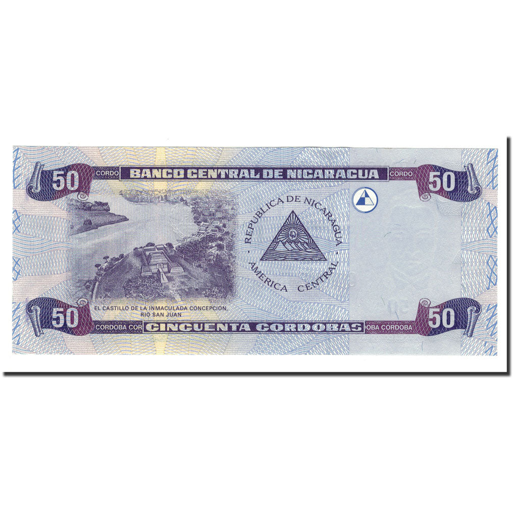 Nicaragua, 50 Cordobas, 2002, KM:193, UNC(65-70)