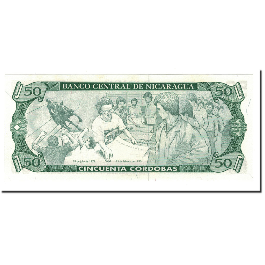 Nicaragua, 50 Cordobas, 1991, KM:177, UNC(65-70)
