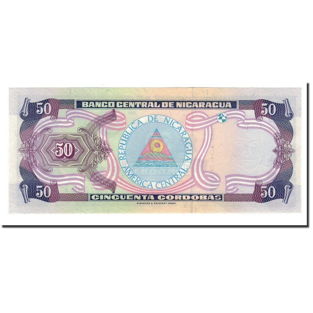 Nicaragua, 50 Cordobas, 2001, KM:189Aa, UNC(65-70)
