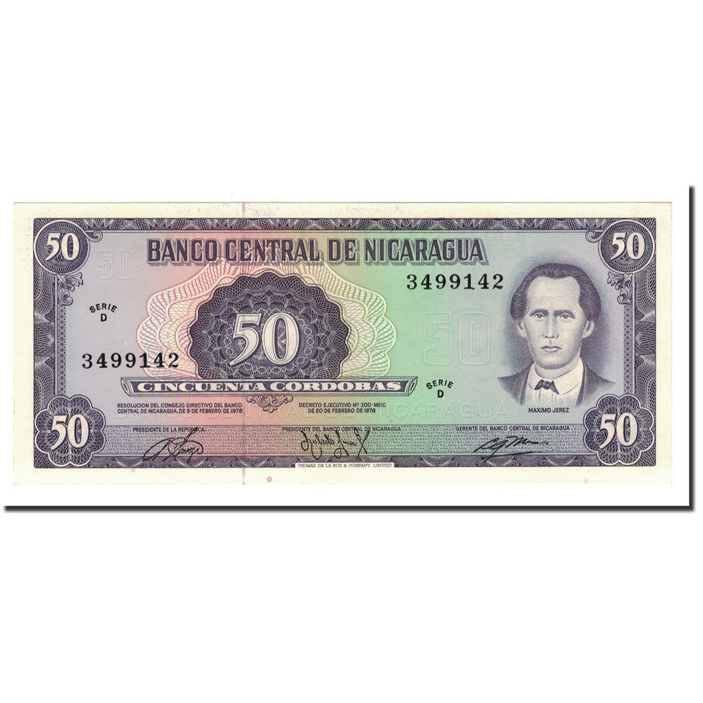 Nicaragua, 50 Cordobas, 1978, KM:130, UNC(64)