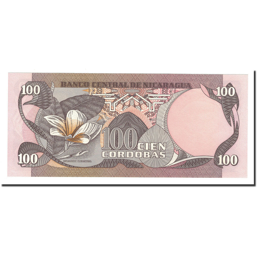 Banknot, Nicaragua, 100 Cordobas, L.1984, KM:141, UNC(65-70)