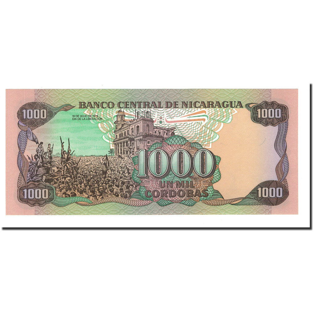 Banconote, Nicaragua, 1000 Cordobas, 1985, KM:145b, FDS