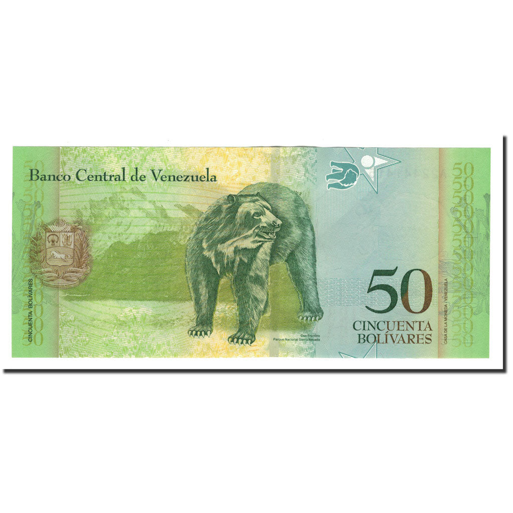 Banknote, Venezuela, 50 Bolivares, 2007, 2007-03-20, KM:92a, UNC(65-70)