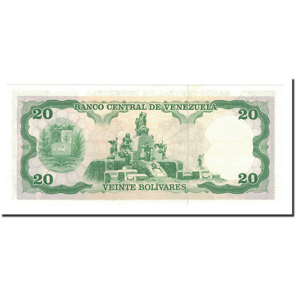 Billete, 20 Bolivares, 1990, Venezuela, KM:63c, 1990-05-31, UNC