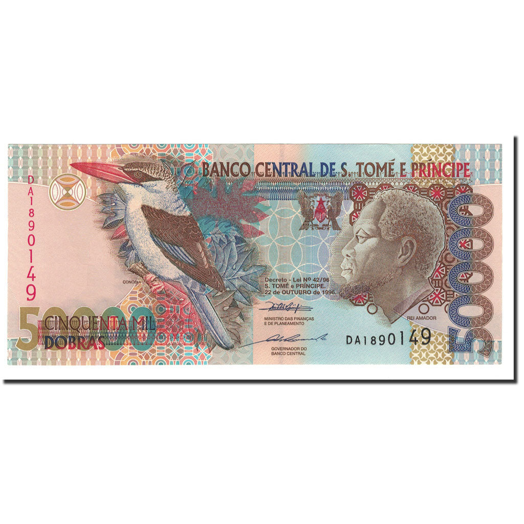 Banknot, Wyspy Świętego Tomasza i Książęca, 50,000 Dobras, 1996
