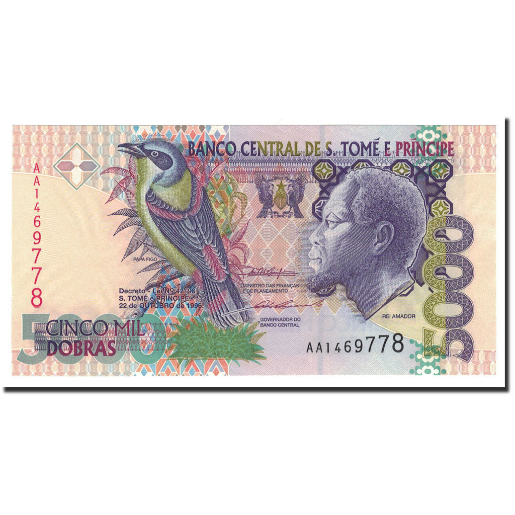 Banknote, Saint Thomas and Prince, 5000 Dobras, 1996, 1996-10-22, KM:65a