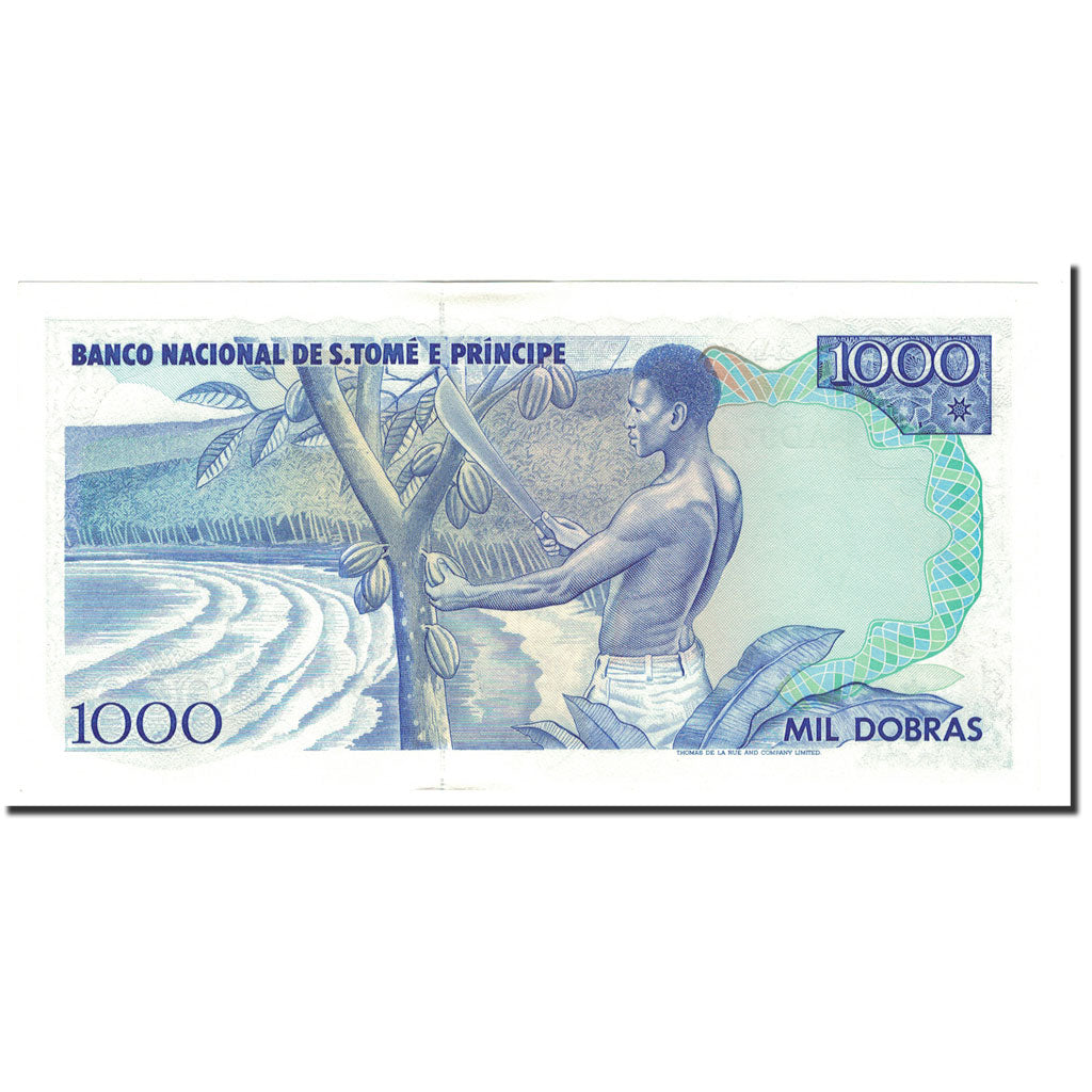 Saint Thomas and Prince, 1000 Dobras, 1989, 1989-01-04, KM:62, UNC(65-70)