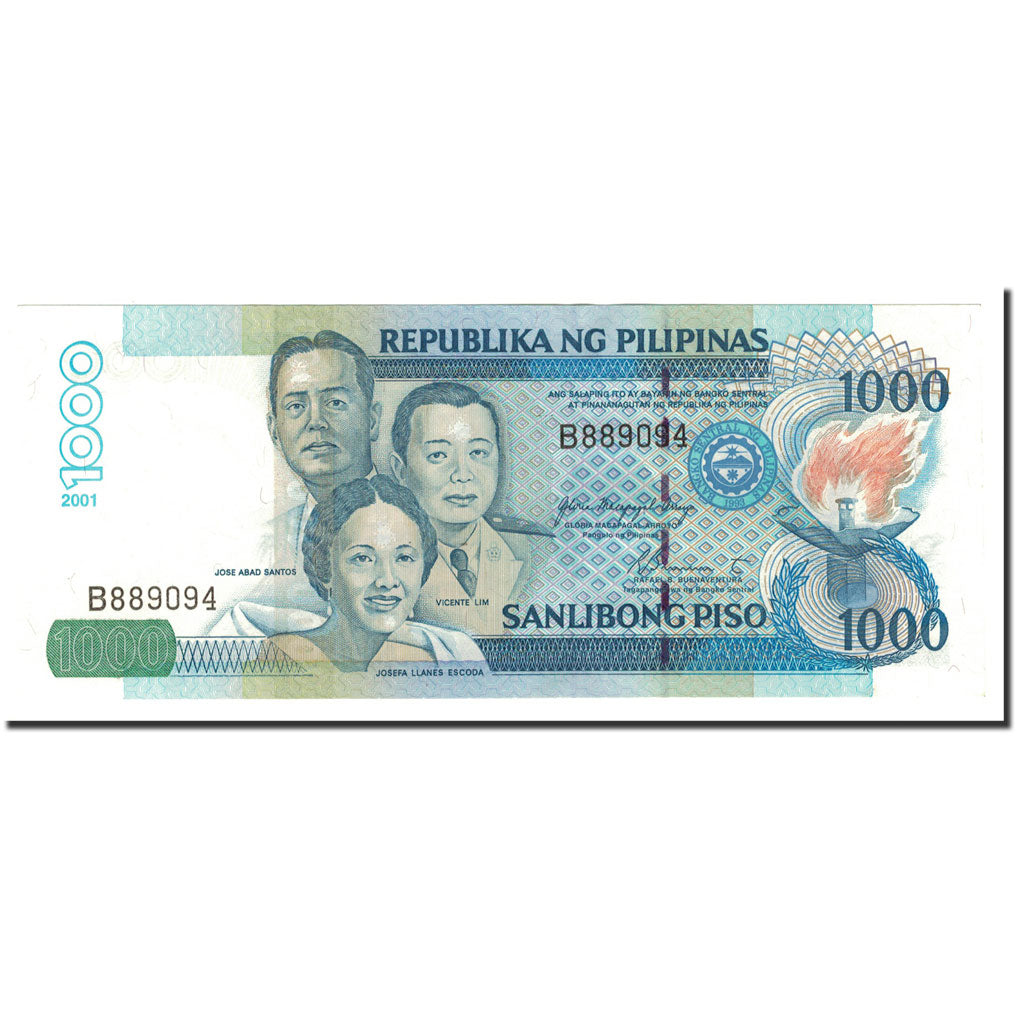 Banknote, Philippines, 1000 Piso, 2001, KM:197a, UNC(65-70)