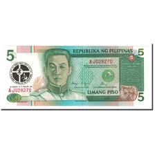 Banknote, Philippines, 5 Piso, 1991, KM:179, UNC(65-70)