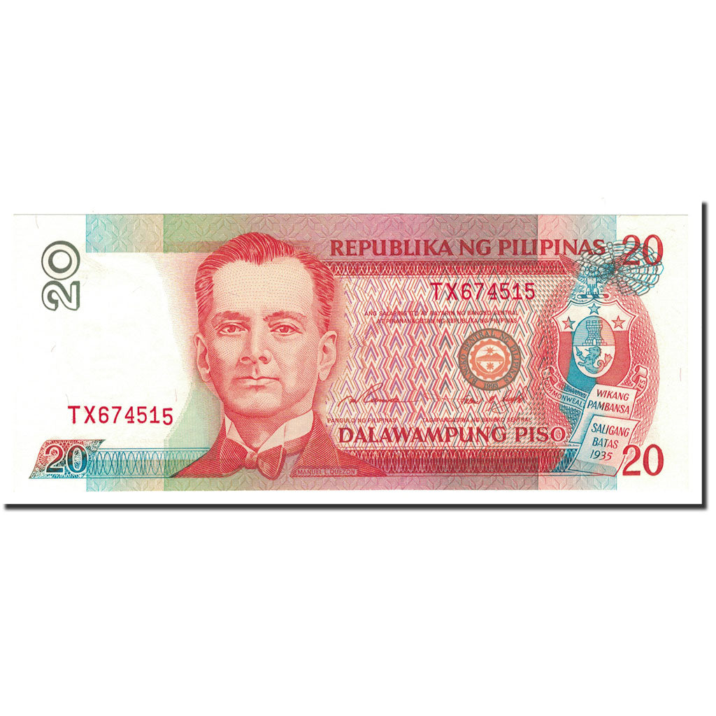 Banknote, Philippines, 20 Piso, Undated (1997), KM:182a, UNC(65-70)