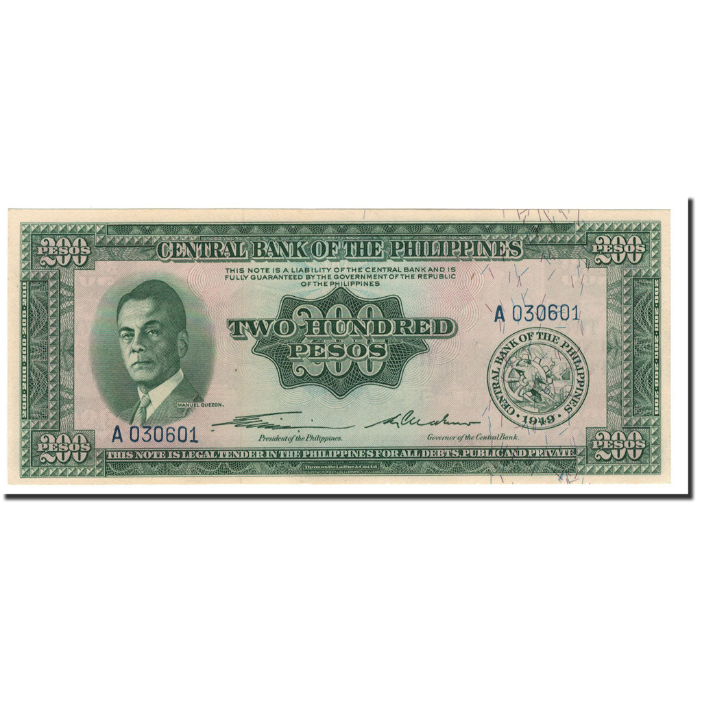 Banknote, Philippines, 200 Pesos, Undated, KM:140a, UNC(65-70)