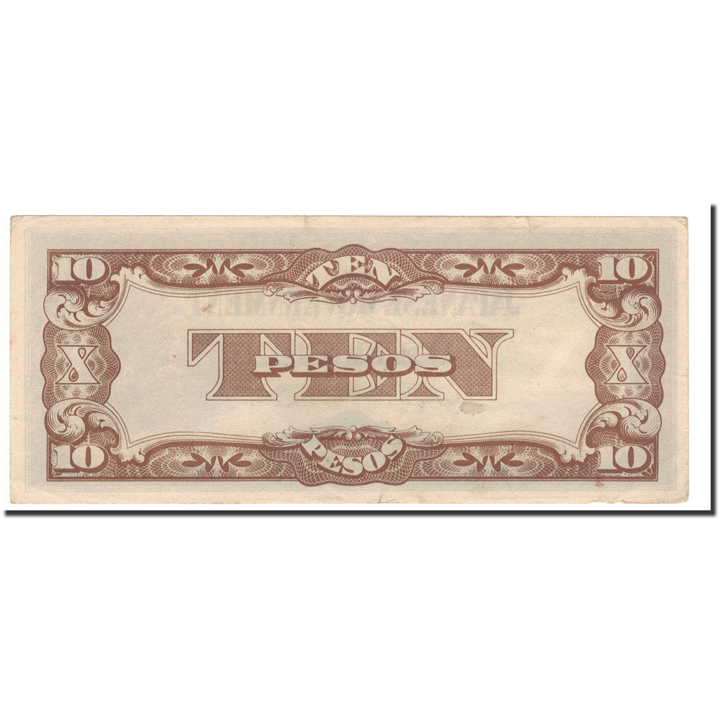 Banknote, Philippines, 10 Pesos, 1942, Undated, KM:108a, UNC(65-70)