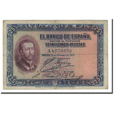 Banknote, Spain, 25 Pesetas, 1926, 1926-10-12, KM:71a, VF(30-35)