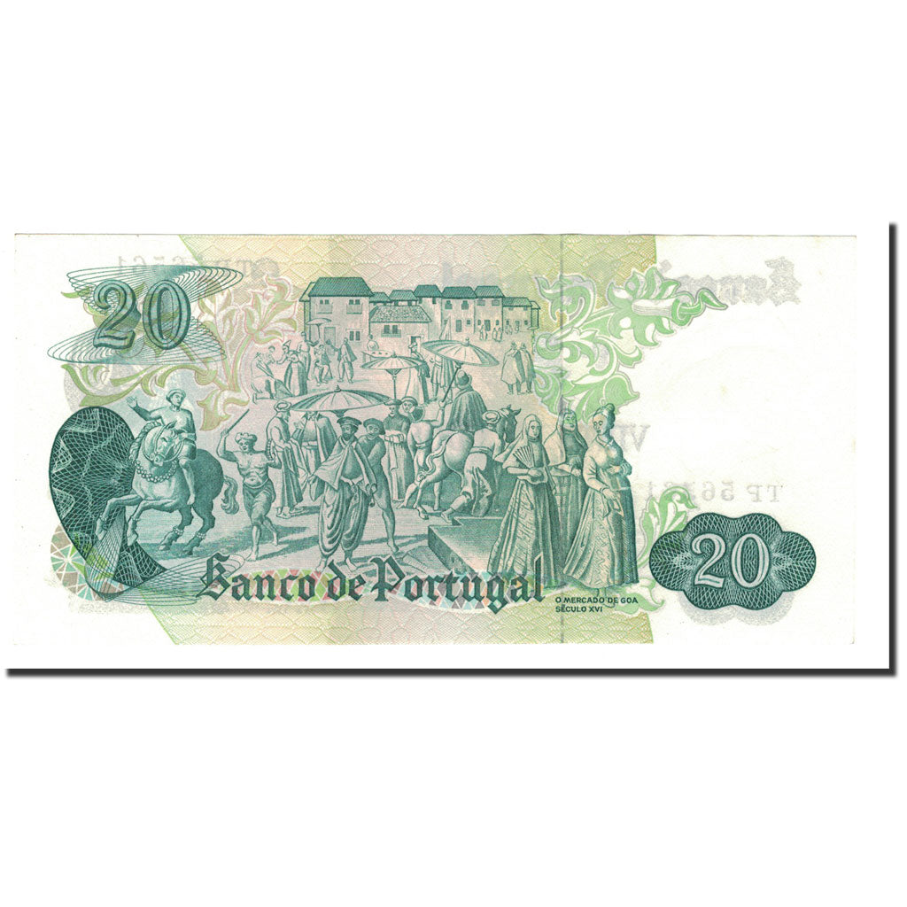 Banknote, Portugal, 20 Escudos, 1971, 1971-07-27, KM:173, UNC(65-70)