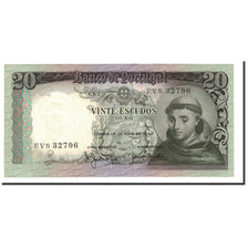 Banknot, Portugal, 20 Escudos, 1964, 1964-05-26, KM:167b, UNC(65-70)