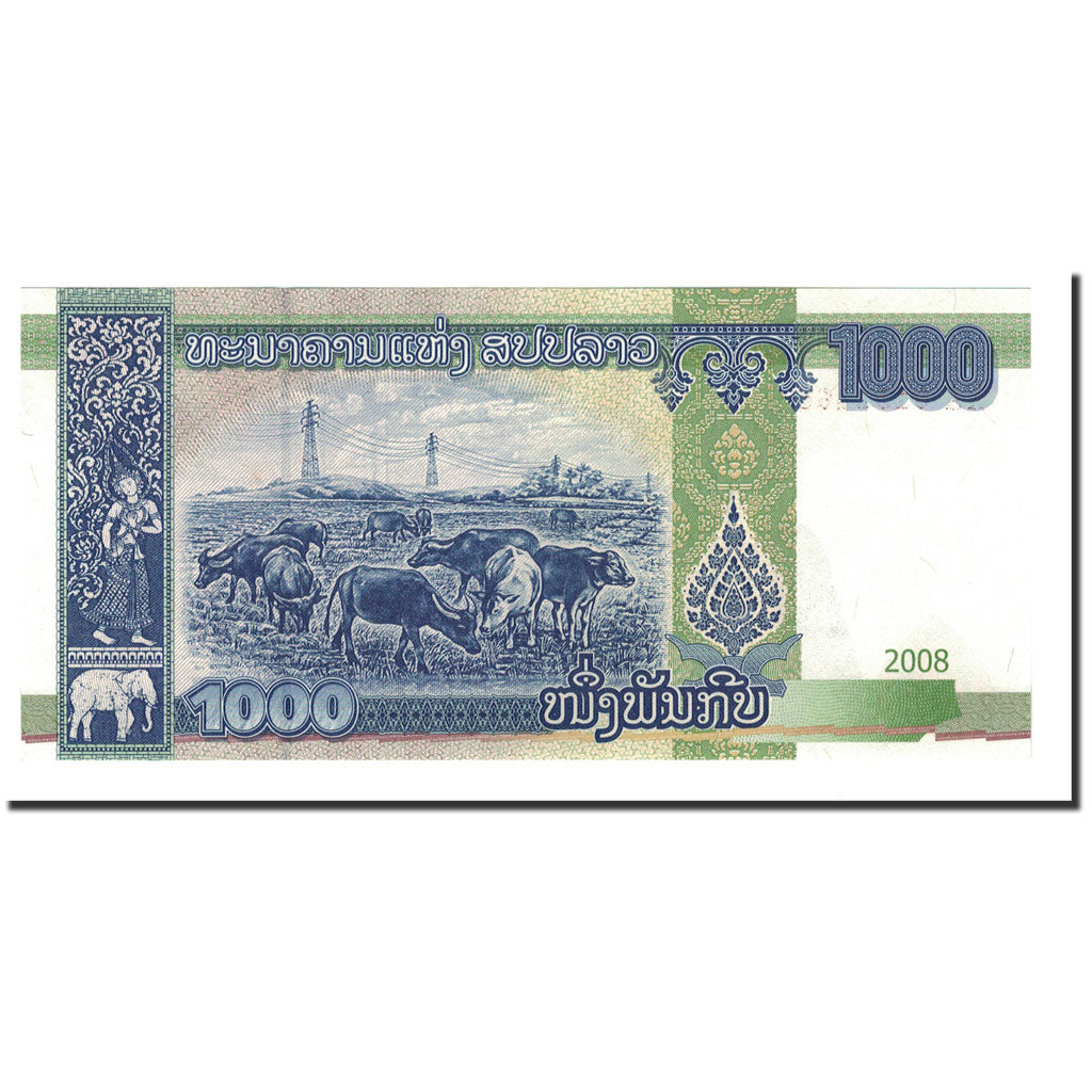 Banknote, Lao, 1000 Kip, 2008, KM:39a, UNC(65-70)