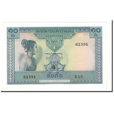 Banknote, Lao, 10 Kip, Undated (1962), KM:10b, UNC(64)