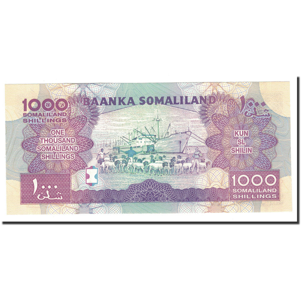 Banknote, Somaliland, 1000 Shilin = 1000 Shillings, 2012, UNC(65-70)