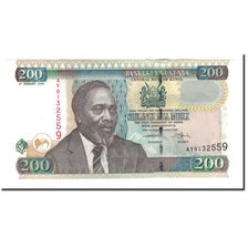 Billet, Kenya, 200 Shillings, 2004, 2004-08-02, KM:43b, SPL