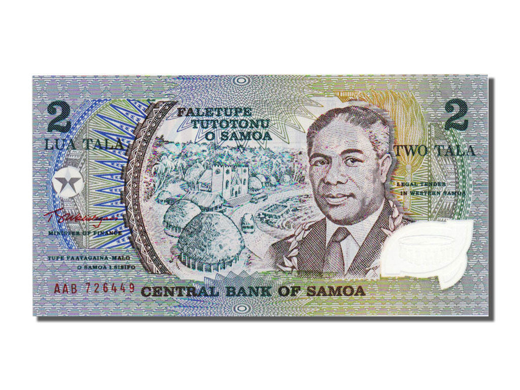 Billet, Samoa occidentales, 2 Tala, NEUF