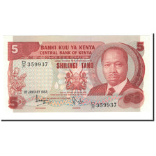 Banknote, Kenya, 5 Shillings, 1982, 1982-01-01, KM:19b, UNC(65-70)