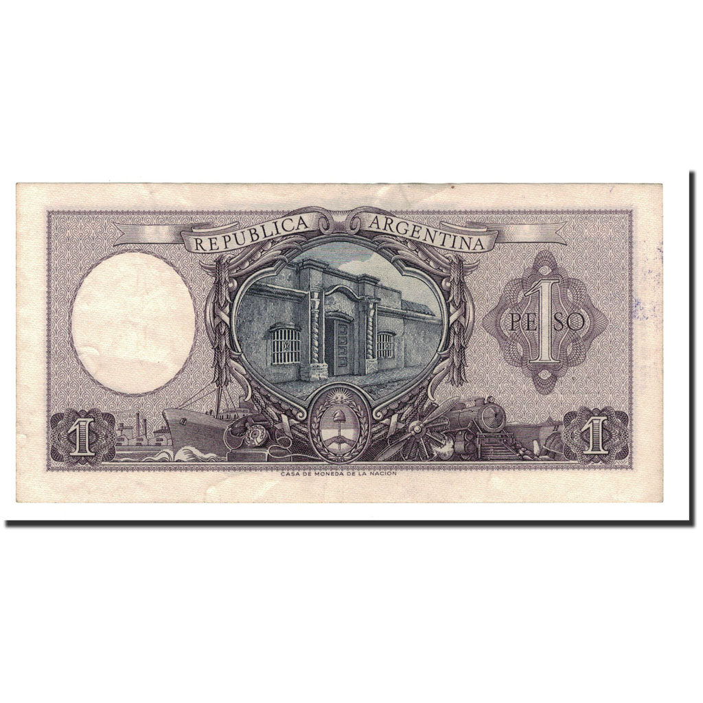 Argentina, 1 Peso, Undated (1956), KM:263a, AU(55-58)