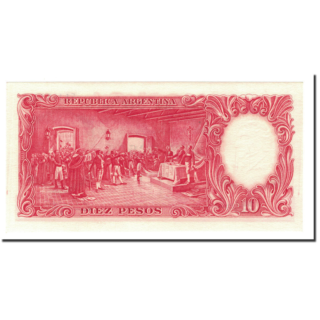 Banknote, Argentina, 10 Pesos, undated (1954-63), KM:270c, UNC(65-70)
