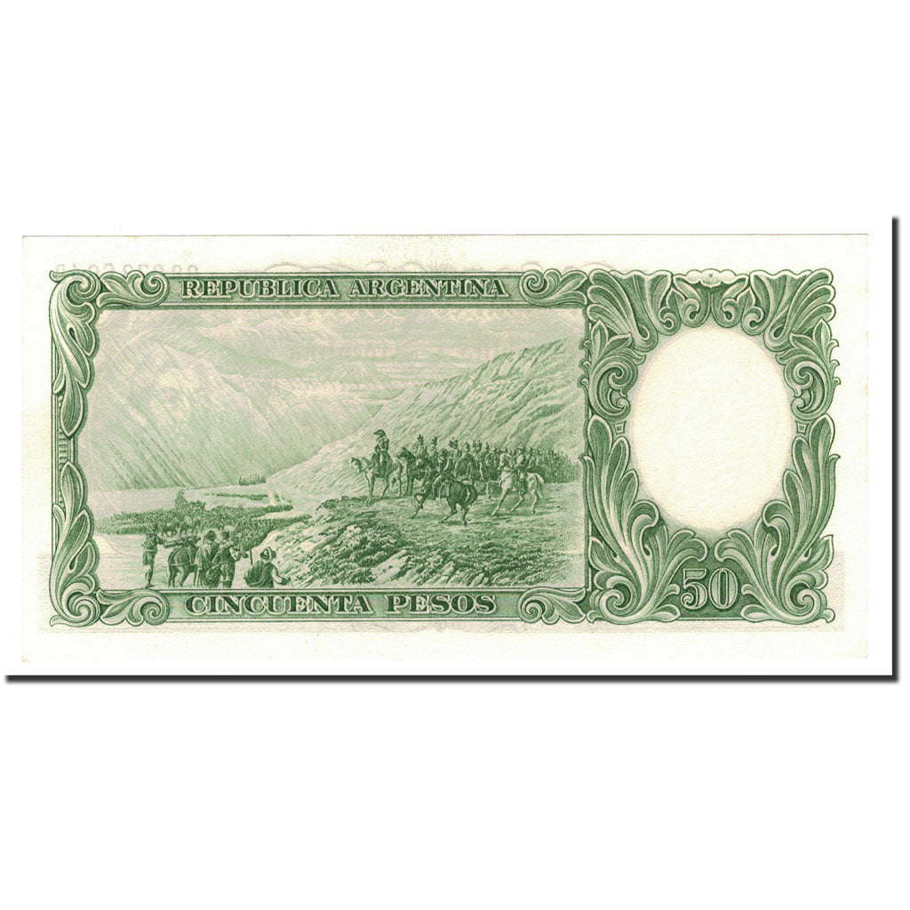 Banknote, Argentina, 50 Pesos, undated (1955-68), KM:271c, UNC(65-70)
