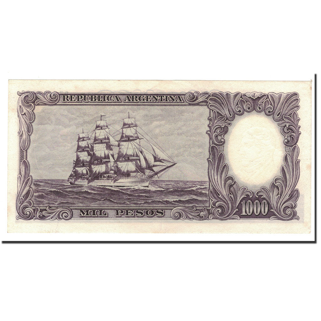 Banknote, Argentina, 1000 Pesos, undated (1966-69), KM:279b, UNC(60-62)