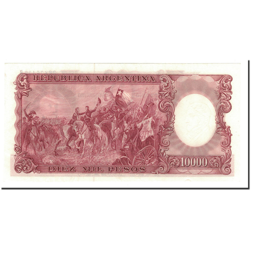 Argentina, 10,000 Pesos, undated (1961-69), KM:281b, UNC(65-70)