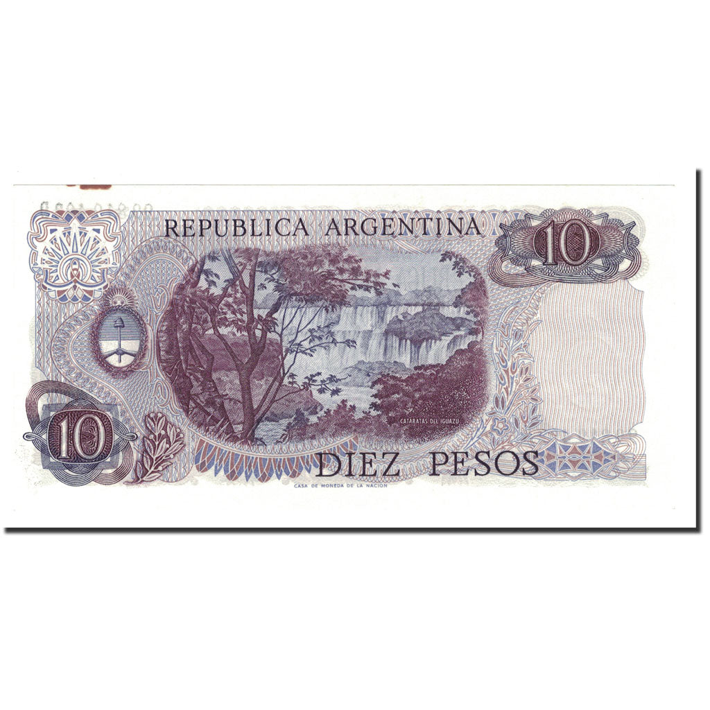 Billet, Argentine, 10 Pesos, Undated 1976, KM:300, SPL+