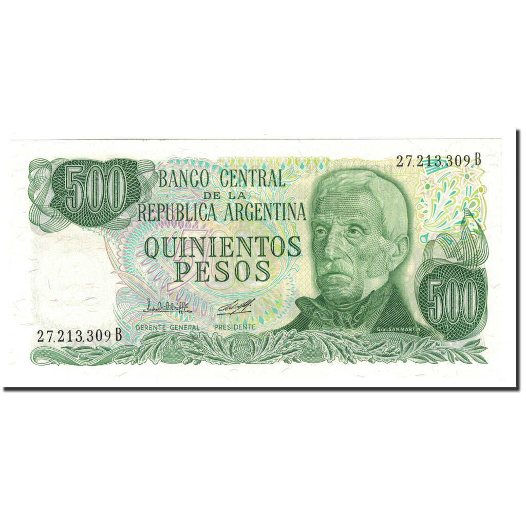 Geldschein, Argentinien, 500 Pesos, Undated (1977-82), KM:303a, UNZ