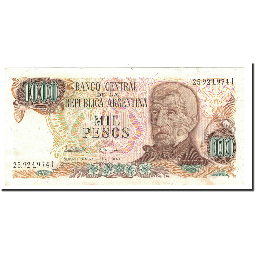 Billet, Argentine, 1000 Pesos, Undated (1976-83), KM:304d, SPL+