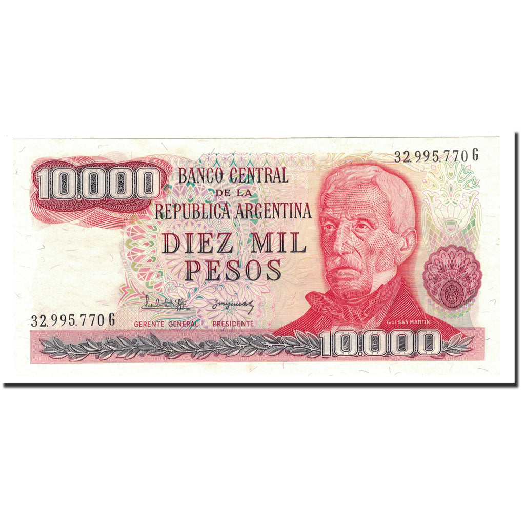 Biljet, Argentinië, 10,000 Pesos, Undated (1976-83), KM:306b, NIEUW