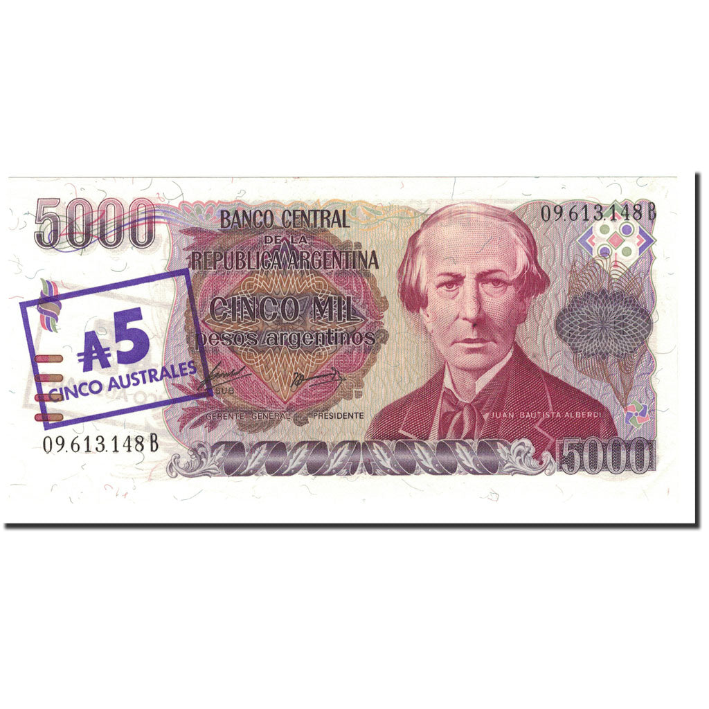 Argentina, 5 Australes, Undated (1985), KM:321, FDS