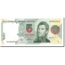Argentina, 5 Pesos, UNDATED (1992-1997), KM:341a, UNC(63)